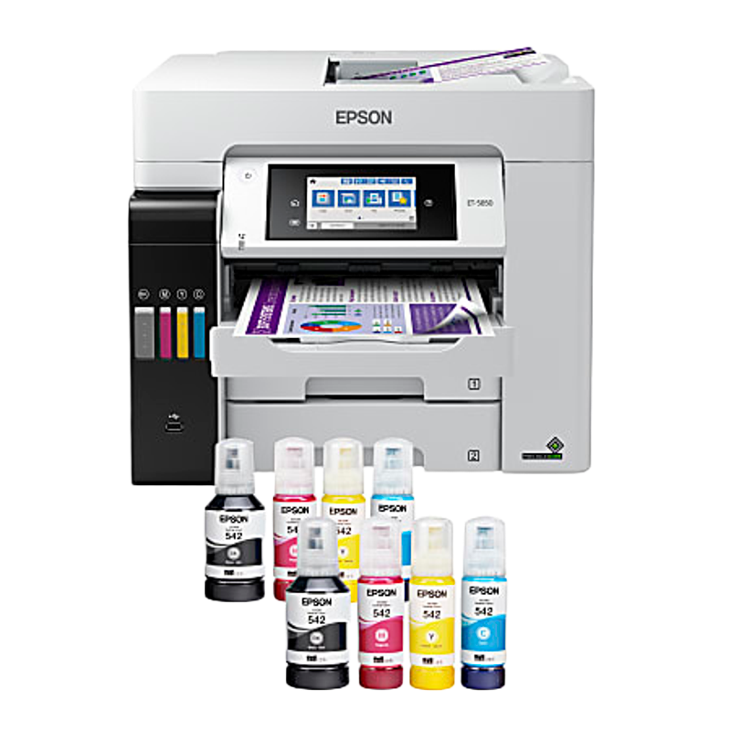Epson® EcoTank® Pro ET-5850 SuperTank® Wireless Inkjet All-In-One Color Printer
